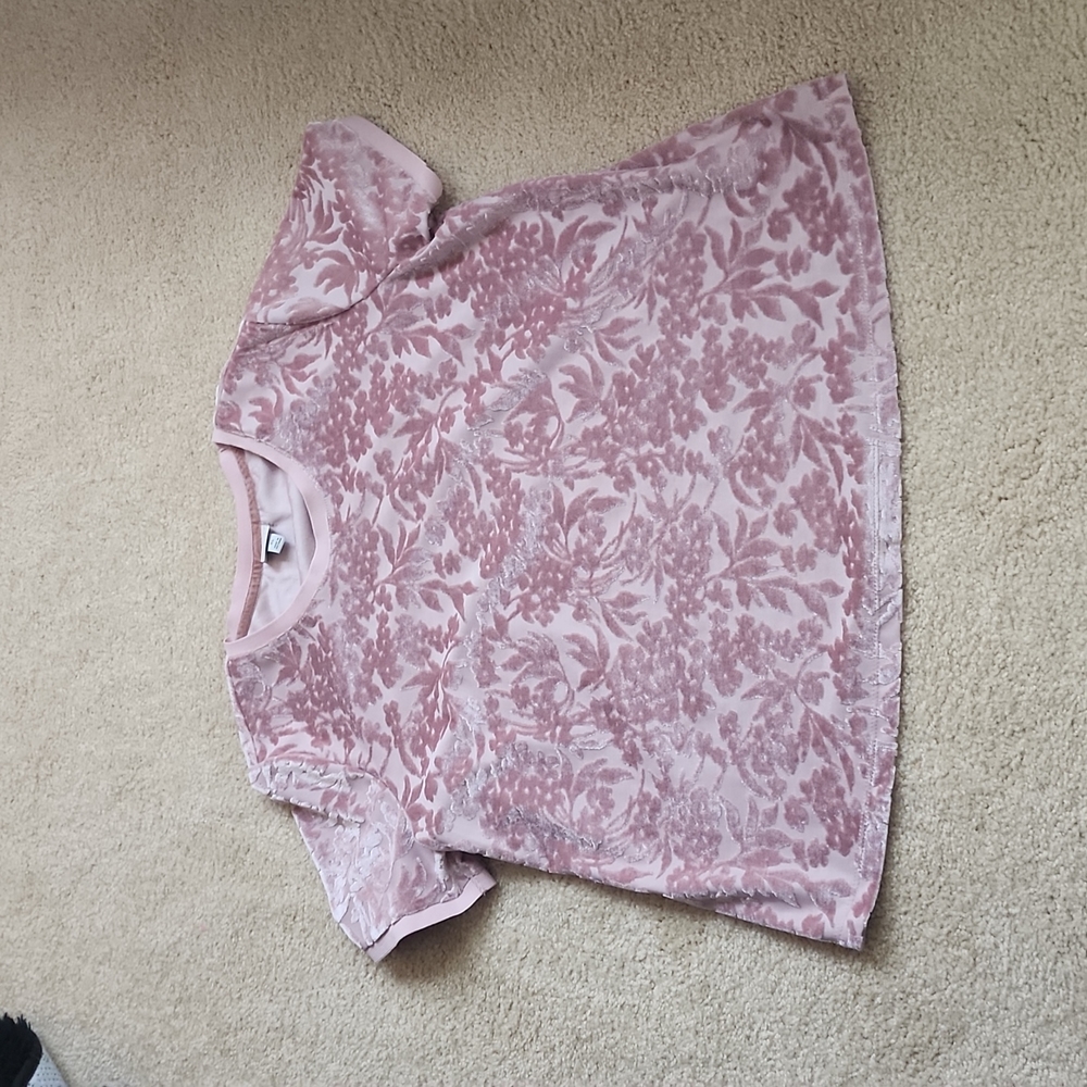 A new day velvet XL shirt pink